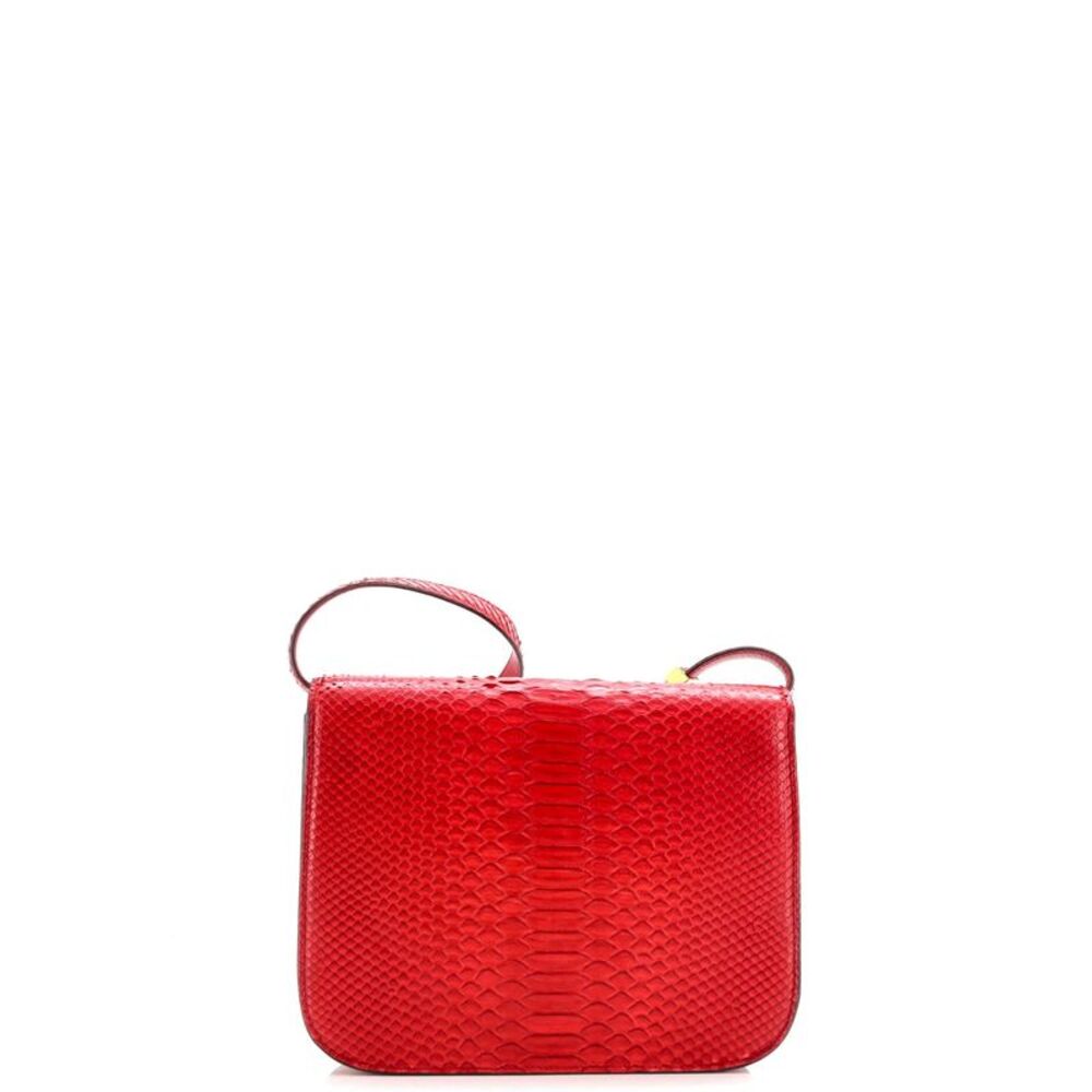 Celine Classic Box Bag Python Medium Red - image 3